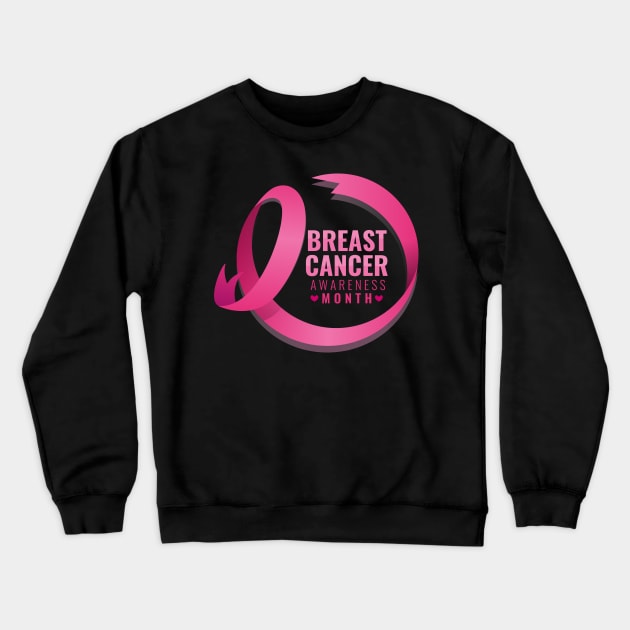 Breast Cancer Awareness Month Crewneck Sweatshirt by trendybestgift